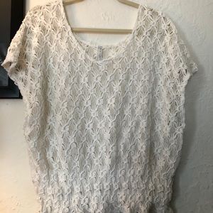 Free people transparent cream coverup